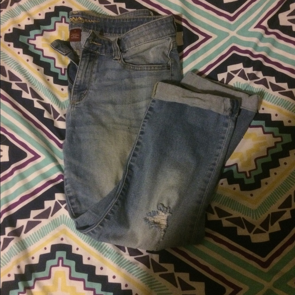 Arizona Cropped Ripped Jeans - Picture 2 of 3